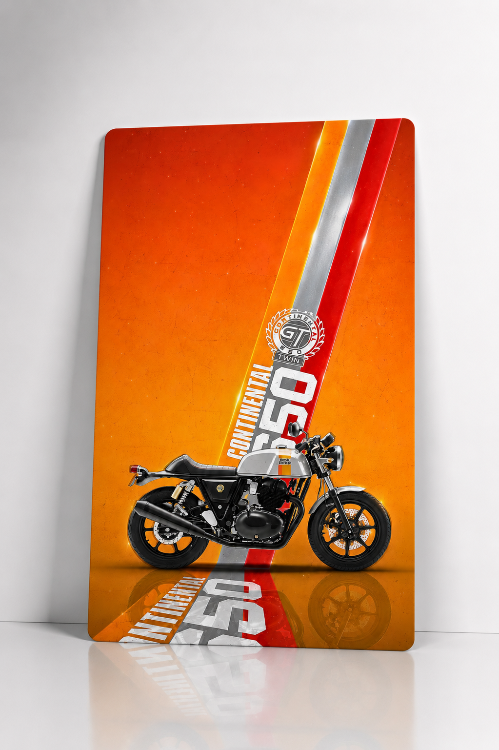 GT650 Metal Poster | Premium Gloss Finish | A4 Portrait