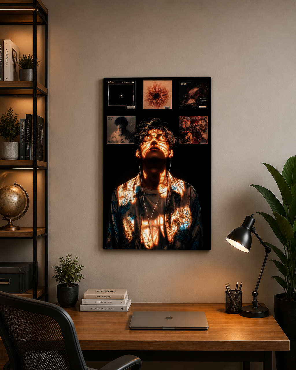 Aesthetic Music Metal Poster | Premium Gloss Finish | A4 Portrait