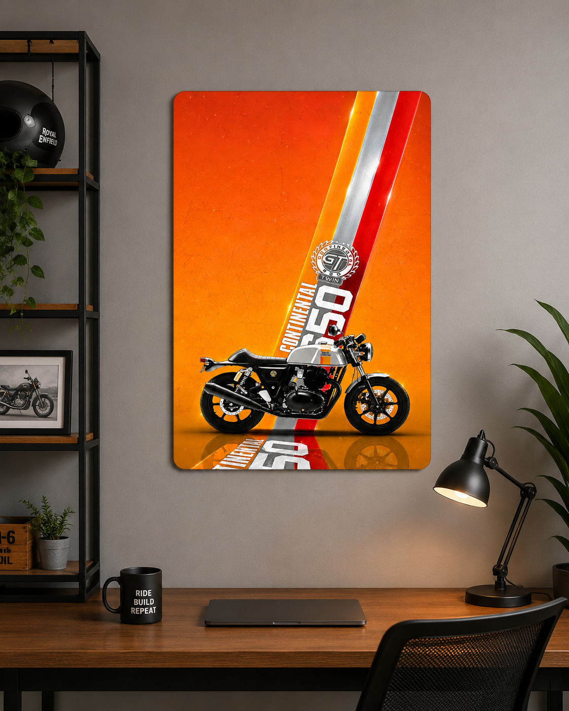 GT650 Metal Poster | Premium Gloss Finish | A4 Portrait