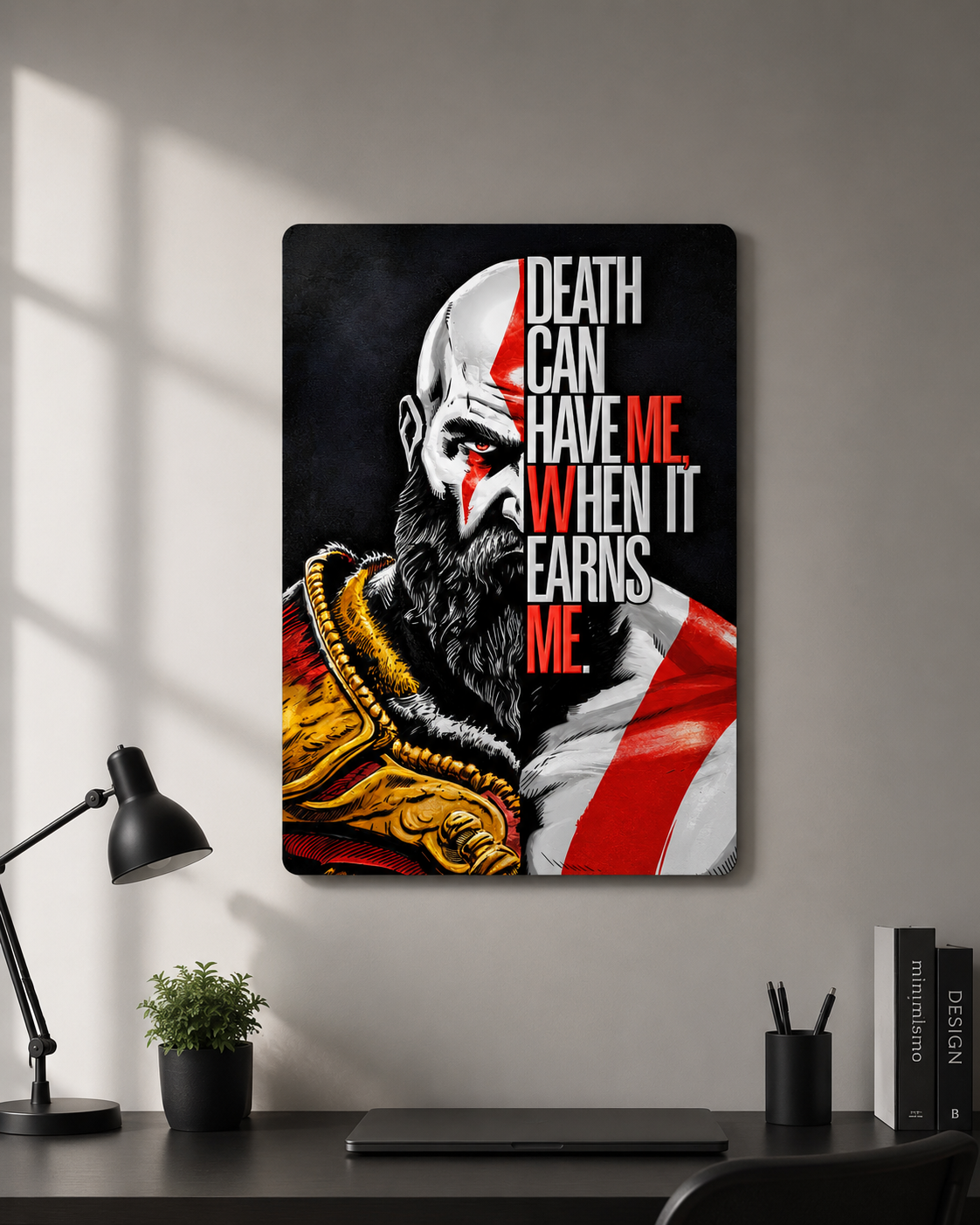 Kratos God Of War | Premium Gloss Finish | A4 Portrait