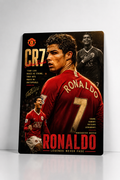 CR7 Metal Poster | Premium Gloss Finish | A4 Portrait