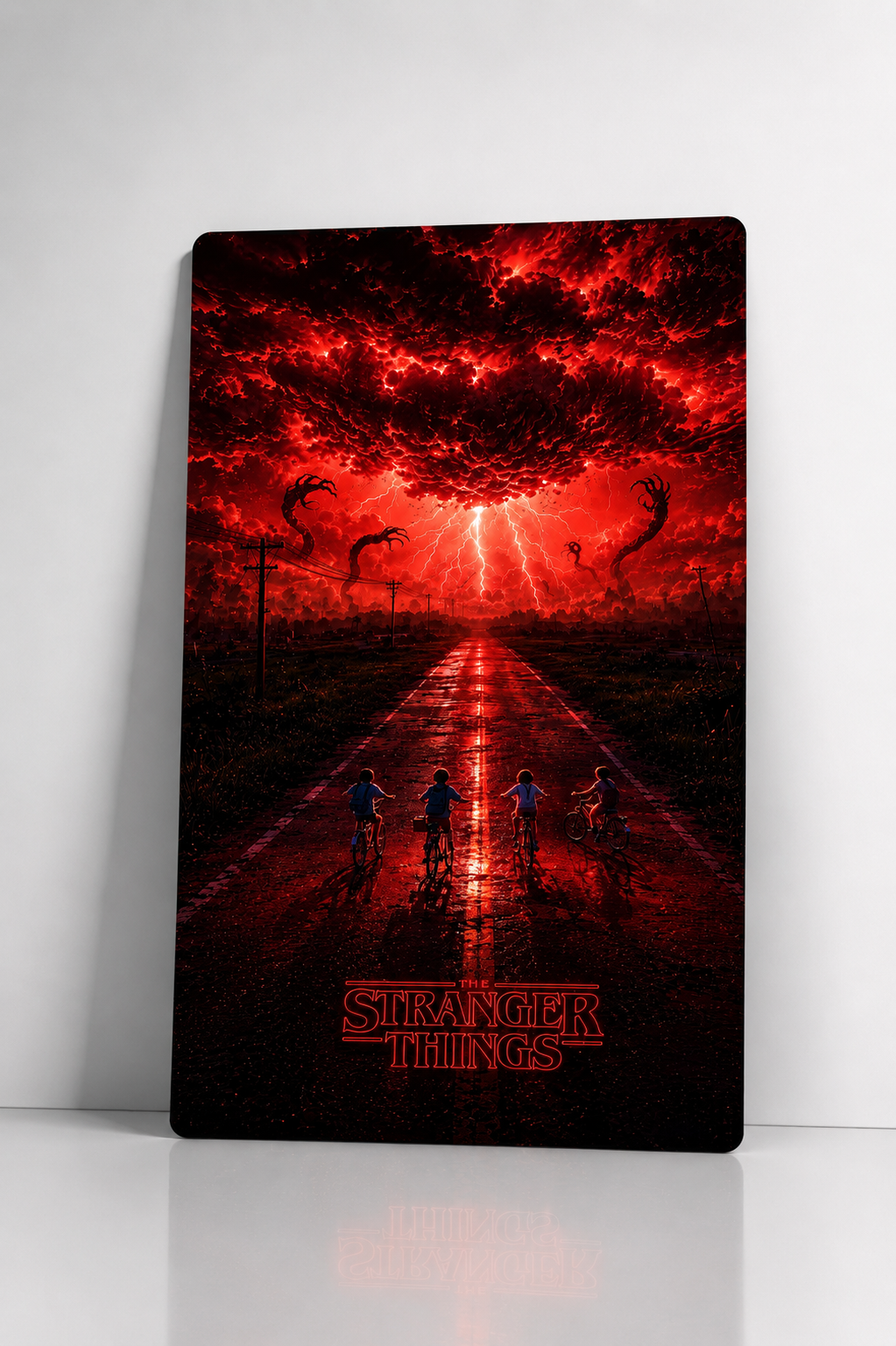 Stranger Things Metal Poster | Premium Gloss Finish | A4 Portrait