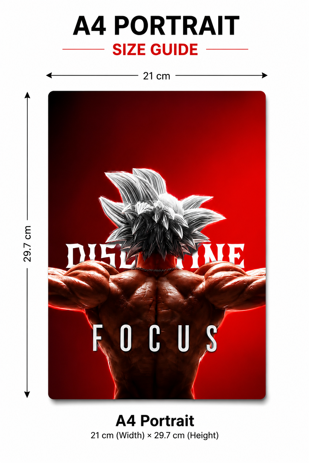Focus Metal Poster | Premium Gloss Finish | A4 Portrait